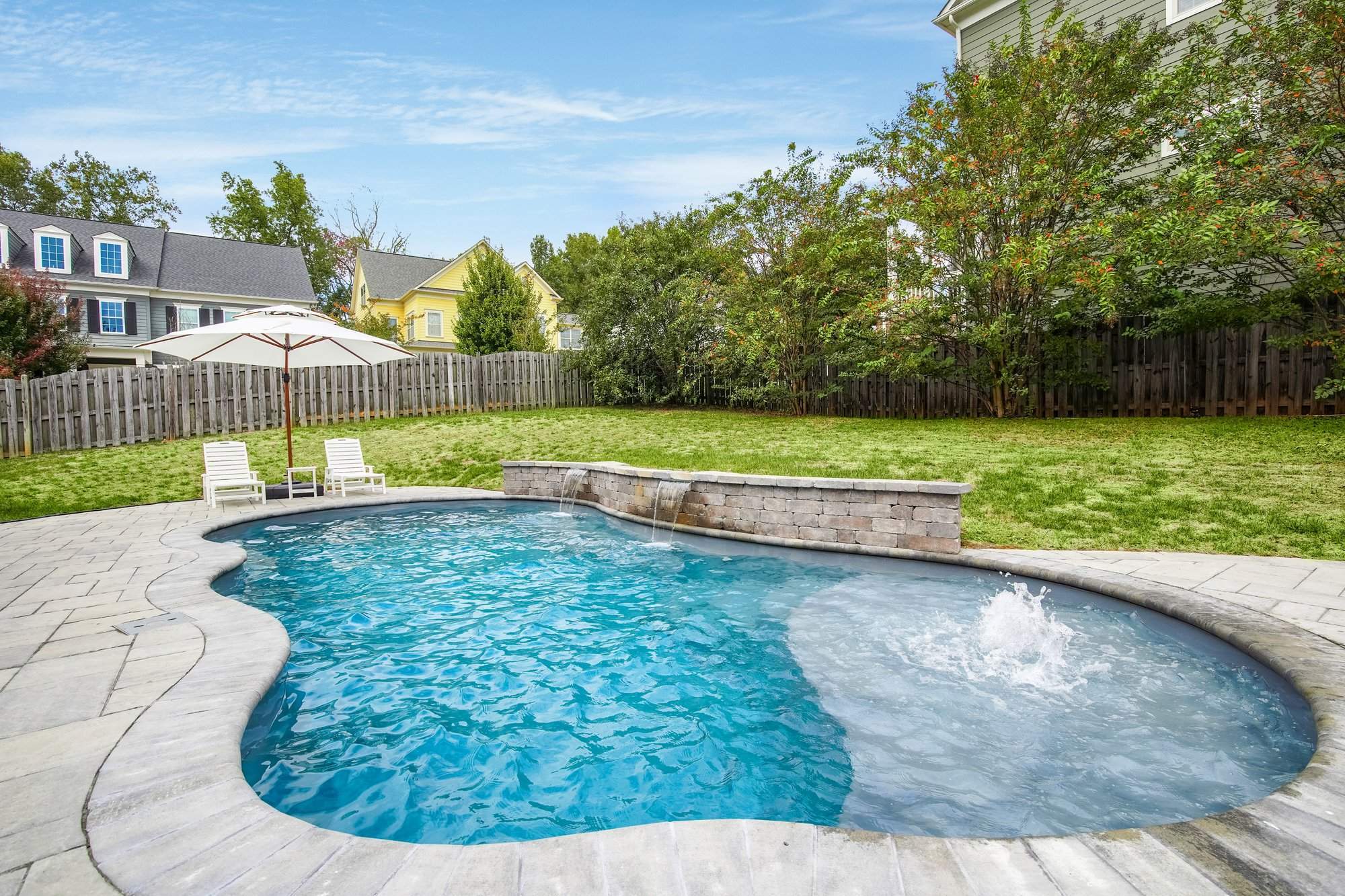 Pool installation planning materials and design details prepared for an initial project consultation